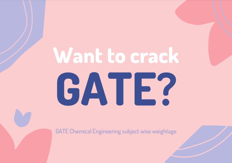 GATE chemical engineering subject wise weightage